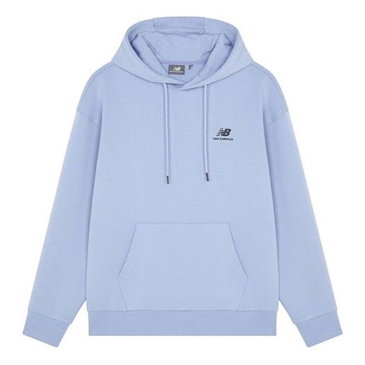 New Balance Logo Printing Sports Pullover Couple Style Blue 5CC18043-DV