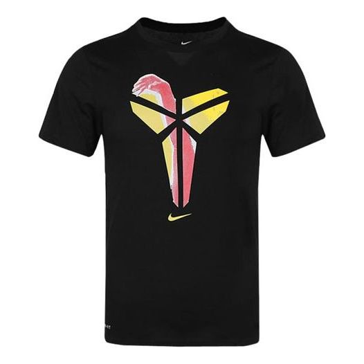 Nike Athleisure Casual Sports Breathable Printing Short Sleeve Black AR1472-010