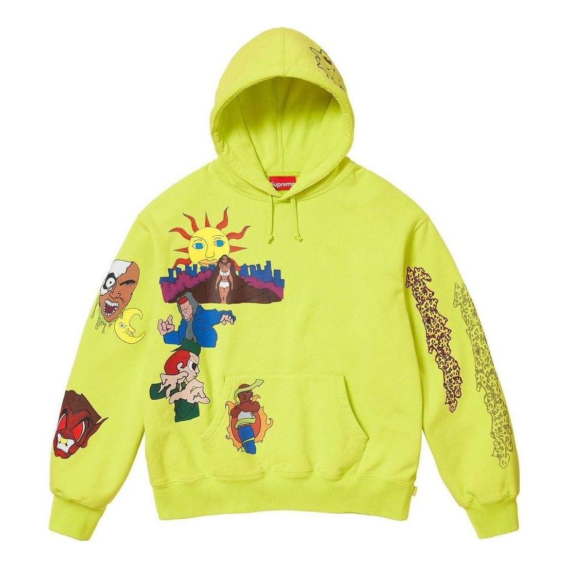 Supreme Sunrise Hooded Sweatshirt 'Yellow Multi-Color' SUP-FW23-042