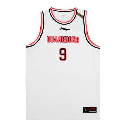 Li-Ning x CBA Guangdong Yi Jianlian Basketball Jersey 'White Red' AAYR445-1