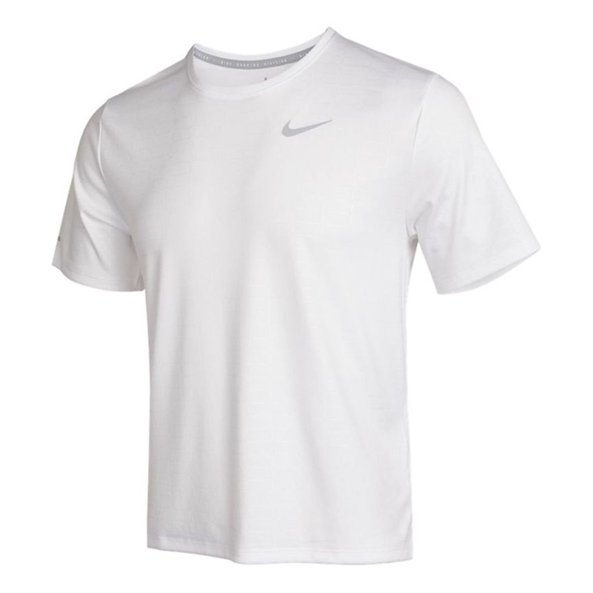 Nike Dri-FIT Sports Training Quick Dry Round Neck Short Sleeve White DA1318-100