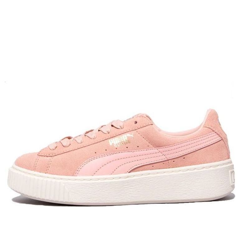 (WMNS) PUMA Suede Platform Core 'Coral Cloud Whisper White' 363559-05