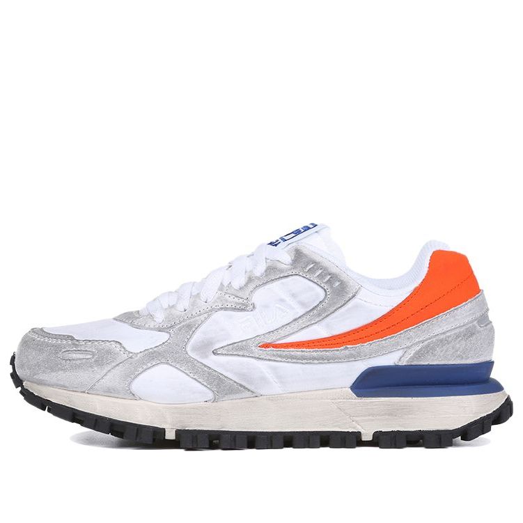 FILA Zagato Washing Low Top Running Shoes Grey/Orange/Blue 1RM01579D_817