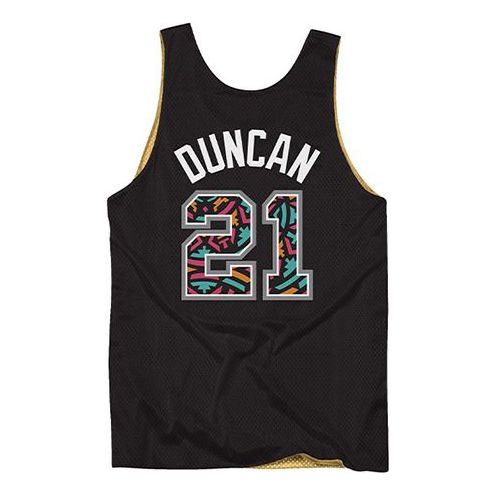 Mitchell & Ness NBA Reversible Mesh Tank Spurs 03 Tim Duncan MSRVMI19003-SASBKGD03TDU