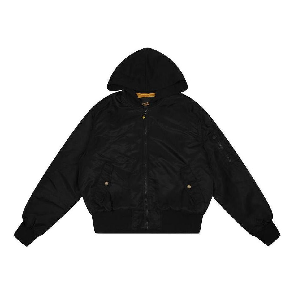 Drew House Mascot Hooded Bomber Jacket 'Black' DR-FW22-503
