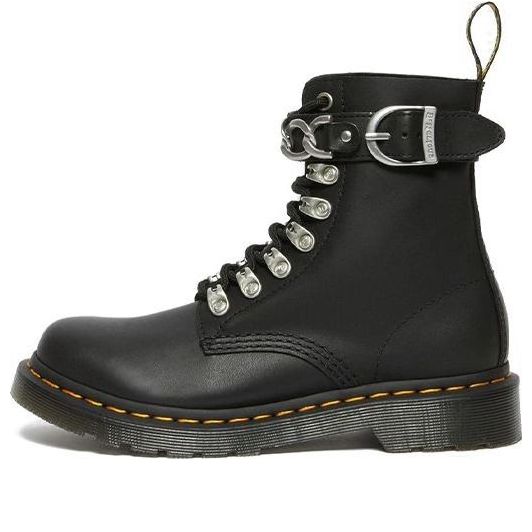 (WMNS) Dr. Martens 1460 Pascal Chain Leather Lace Up Boot 'Black' 27266001