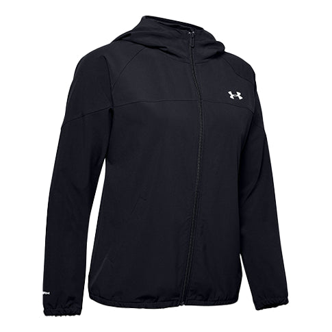 (WMNS) Under Armour Woven Branded Sport Coat Black 1351794-001