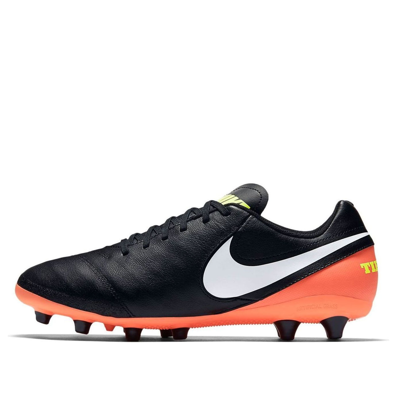 Nike Tiempo Genio 2 Leather AG Pro 'Black Orange' 844399-018