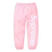 Supreme FW23 Week8 Satin Appliqu Sweatpants 'Pink' SUP-FW23-149