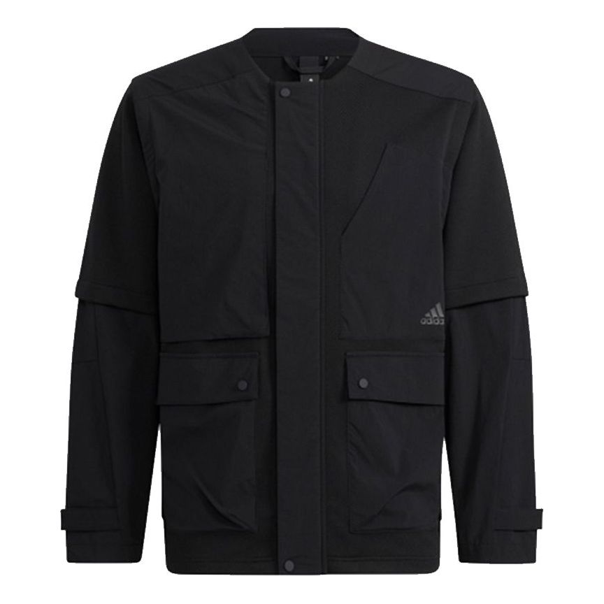 adidas Th Mimo Mix Jkt Sports Stylish Logo Jacket Black H40219