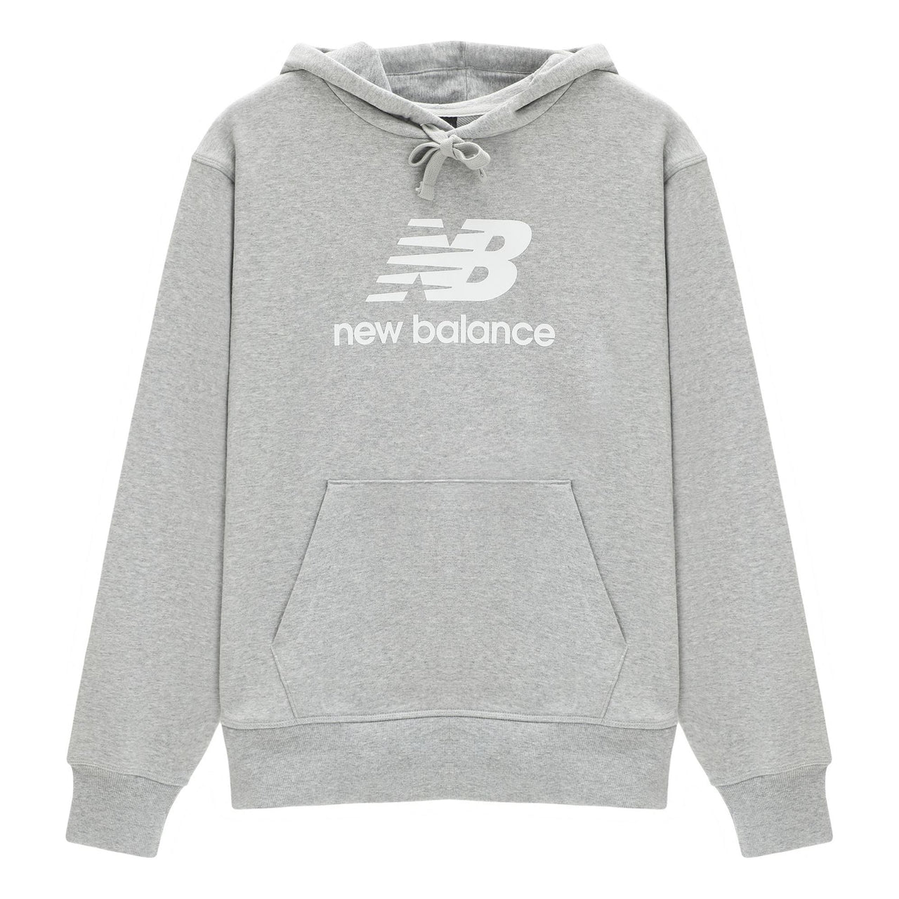 New Balance Stacked Logo French Terry Hoodie Asia Sizing 'Athletic Grey' AMT31537-AG