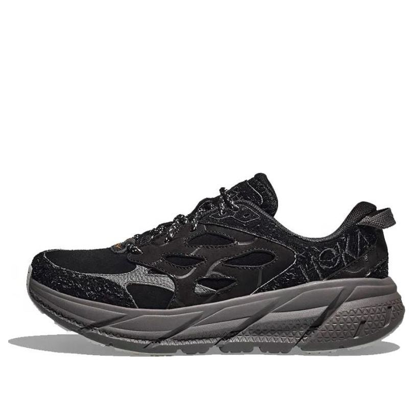 HOKA ONE ONE Clifton L 'Elite Terrain System Black Satellite Grey' 1150910-BCKST