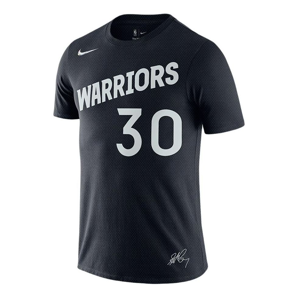 Nike NBA Stephen Curry Warriors T-Shirt 'Black White' DM0406-010