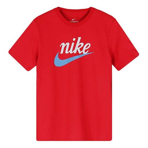 Men's Nike Sportswear Large Short Sleeve Red T-Shirt BV7679-657