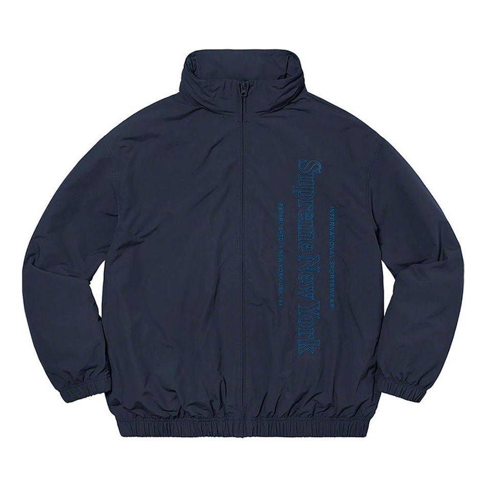Supreme Side Logo Track Jacket 'Navy' SUP-FW20-084