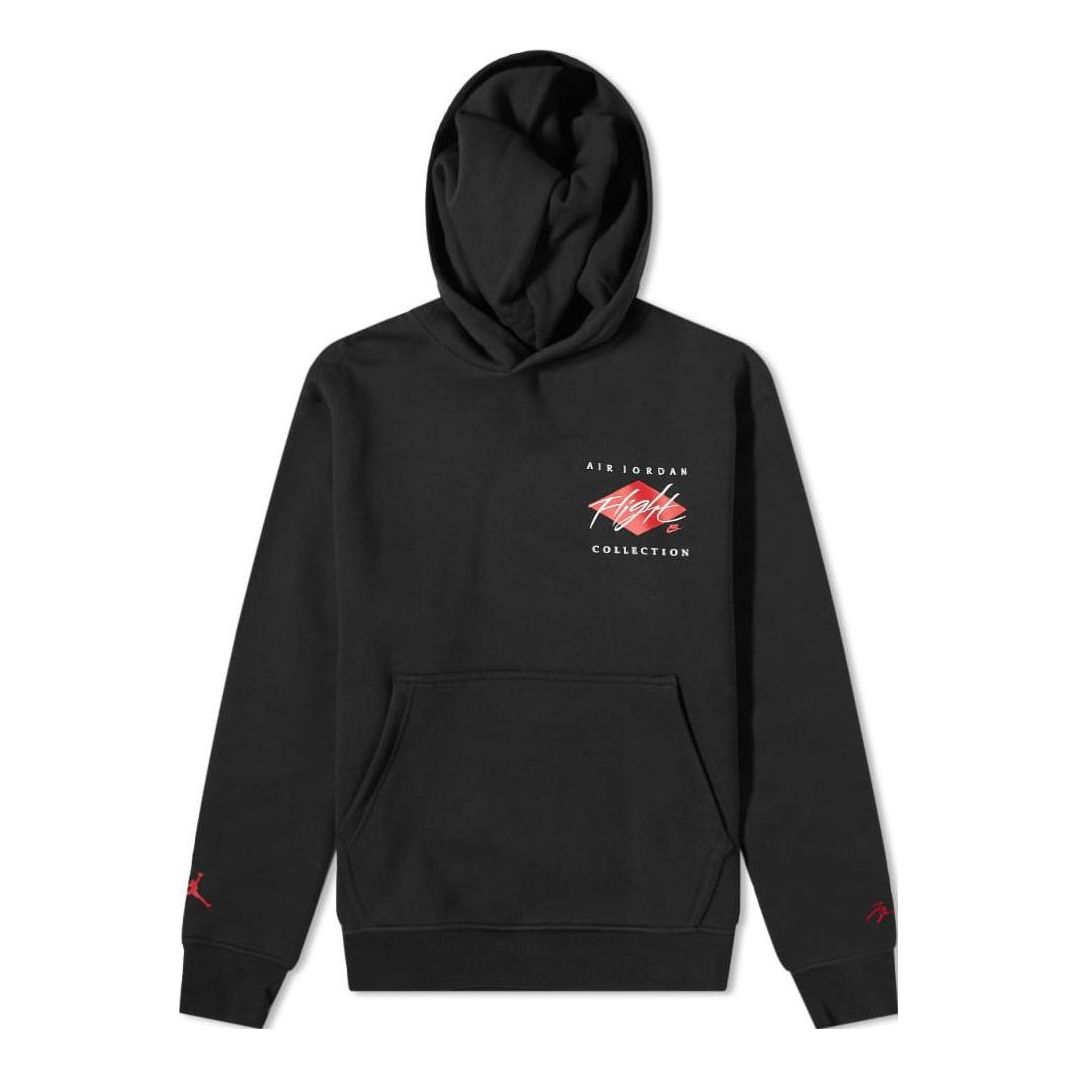 Air Jordan Graphic Fleece Hoodie 'Black Red' DH9019-010