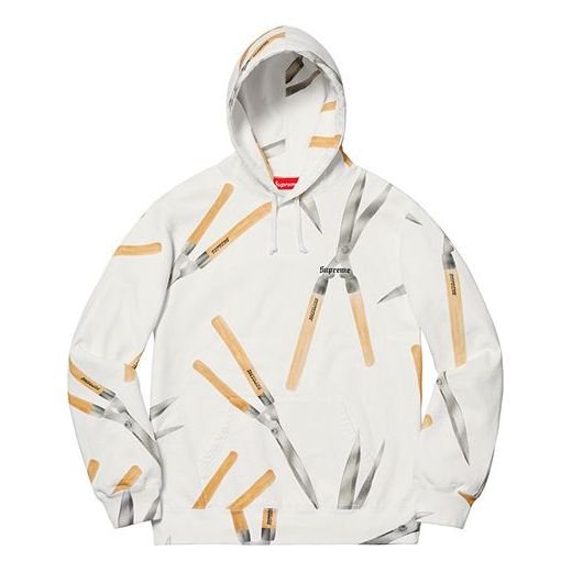 Supreme SS19 Shears Hooded Sweatshirt White SUP-SS19-161
