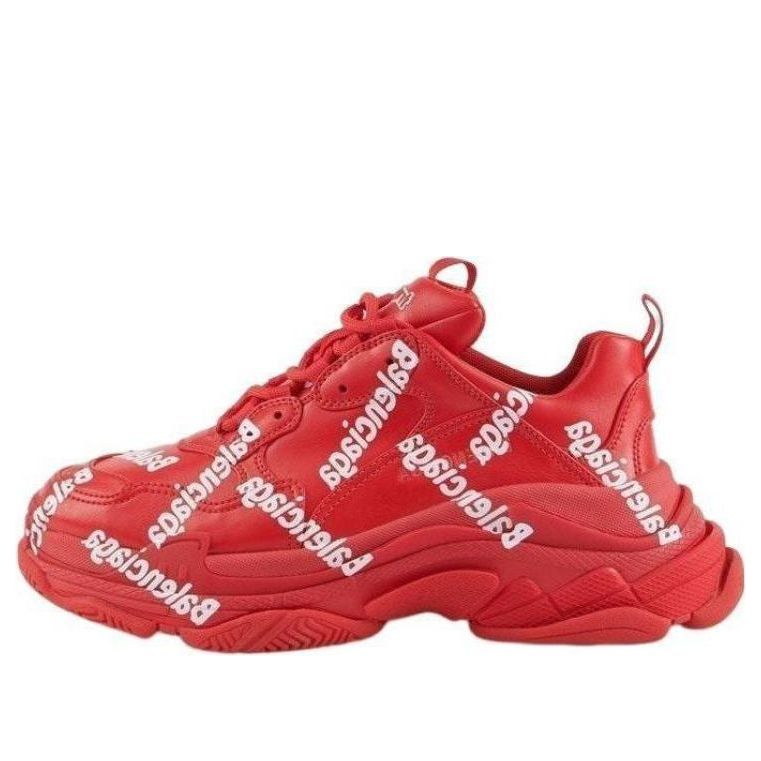 Balenciaga Triple S Sneakers 'Allover Logo Red' 536737W2FAB6090
