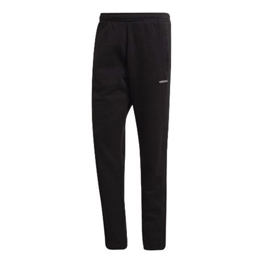 Men's adidas originals Solid Color Printing Sports Pants/Trousers/Joggers Black HC7132