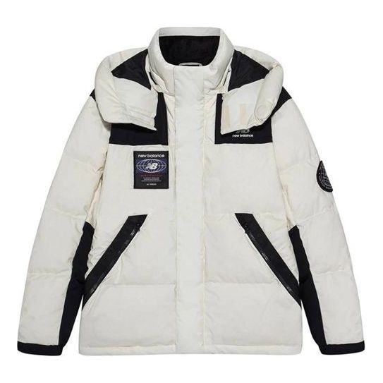 New Balance Winter Padded Down Jacket 'White Black' NPA43131-CRE