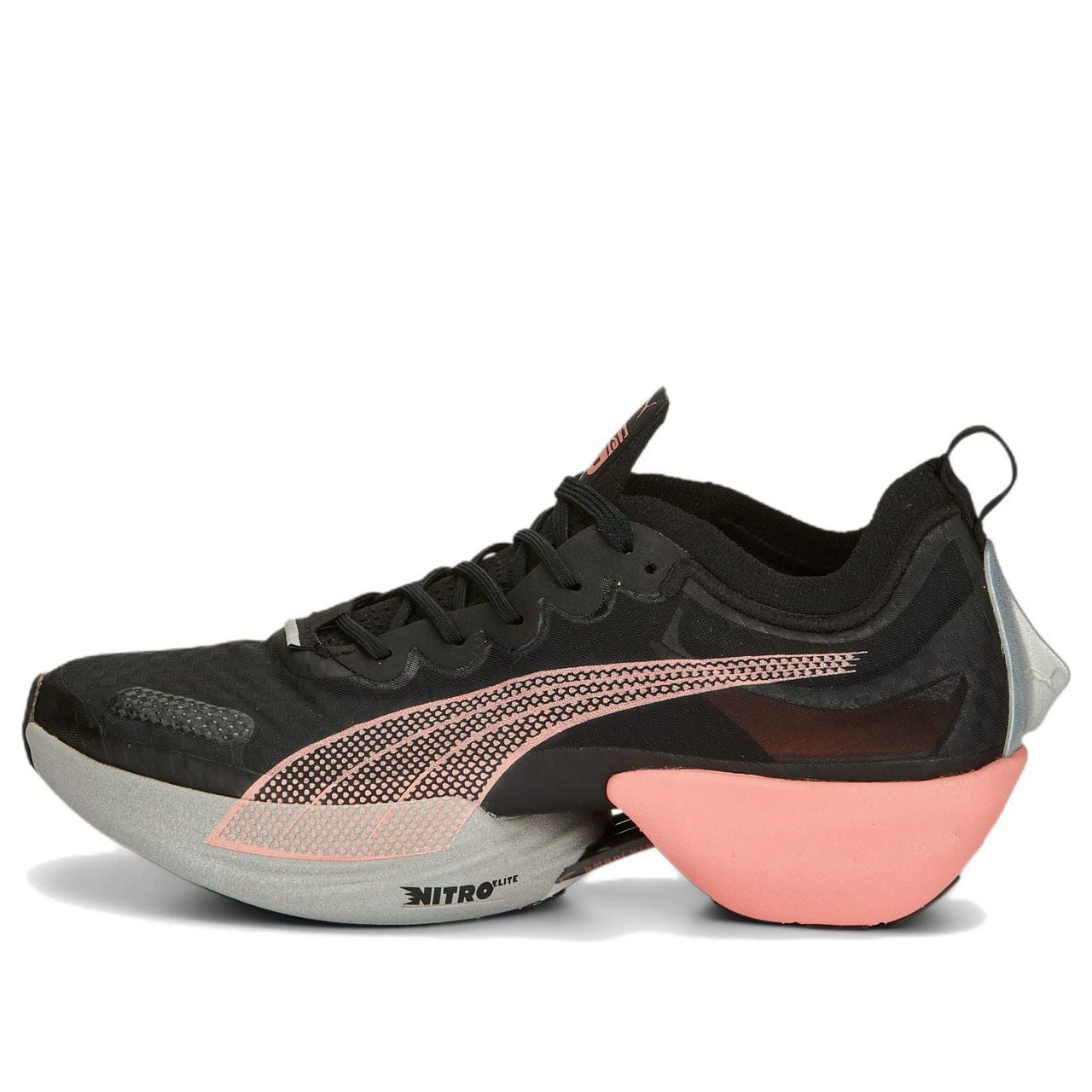 (WMNS) PUMA Fast-R Nitro Elite Carbon 'Black Carnation Pink' 376900-01
