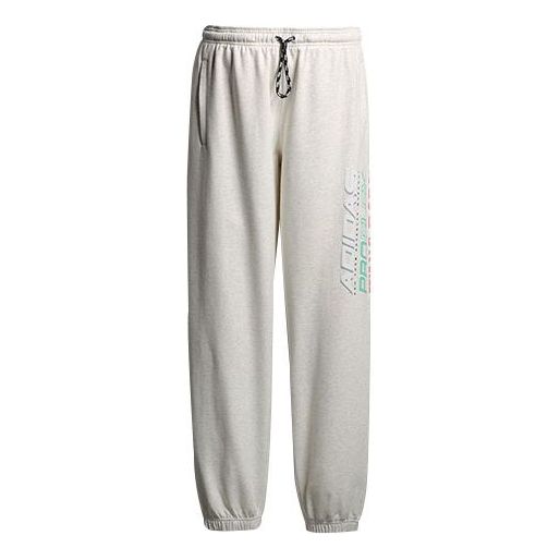 adidas originals x alexander wang Crossover Logo Printing Casual Sports Long Pants Couple Style White ED1221