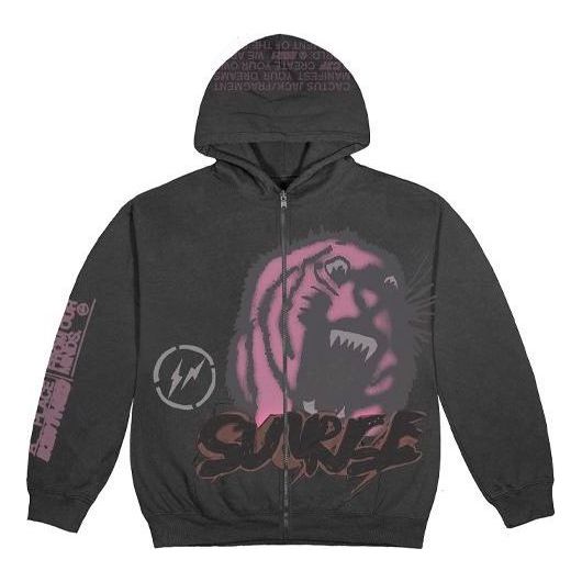 Travis Scott Cactus Jack For Fragment Sunrise Zip Up Hoodie 'Black' CJFN-SS18