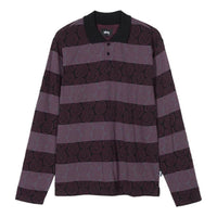 Stussy Long Sleeve Swirl Polo Shirt 'Rugby' 1140174