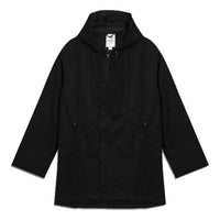 Men's Y-3 CL NYL PARKA Straight hooded track Jacket Black FN3410