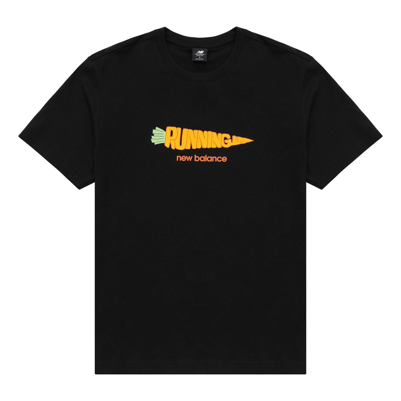 New Balance Running Graphic Tee 'Black Orange' AMT31331-BK