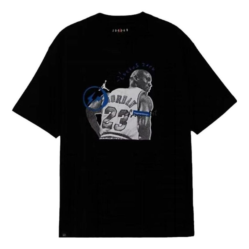 Air Jordan x Travis Scott x Fragment T-shirt 'Black' DJ0619-010