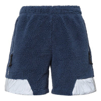 adidas originals x Blondey Crossover SS22 Stripe lamb wool Sports Splicing Shorts Blue GS9266