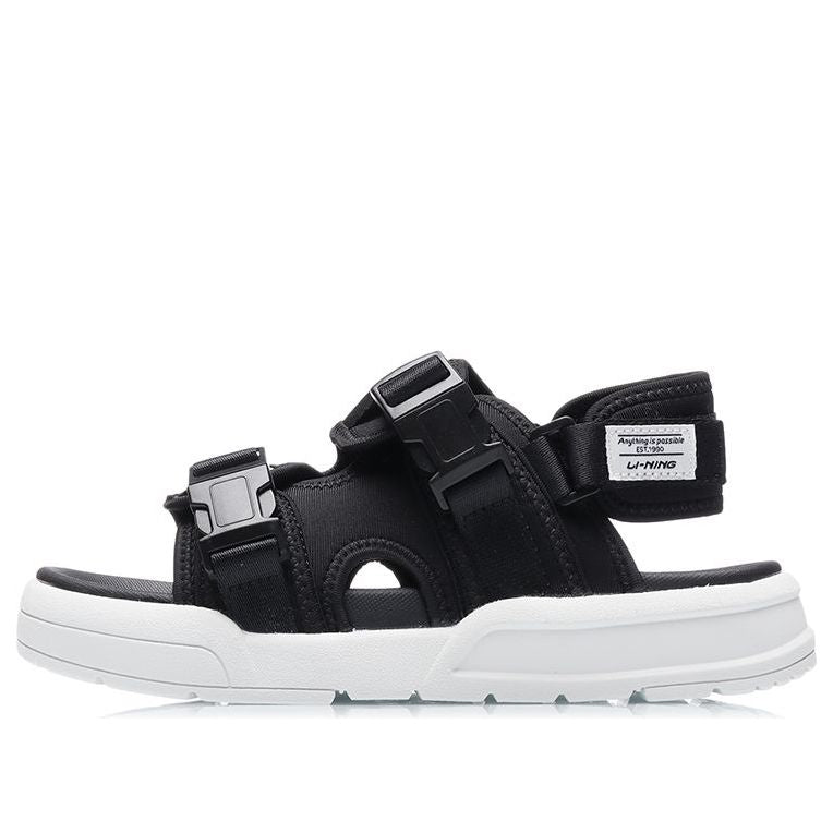 (WMNS) Li-Ning Coca Sandals 'Black White' AGLR026-1
