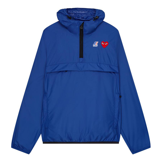 COMME des GARCONS PLAY x K Way Half Zip Jacket 'Blue' AZ-J502-051-2