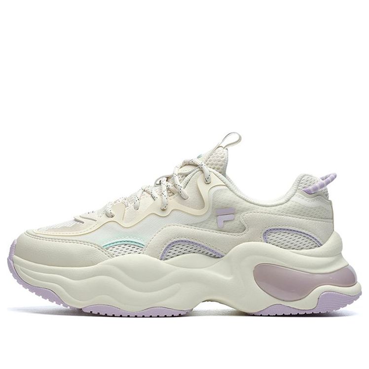 (WMNS) FILA FUSION Bubble Sneakers 'White Lilac' T12W227310FAW