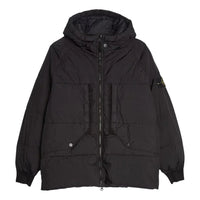 STONE ISLAND Crinkle Reps Hooded Down Jacket 'Black' 791540723-V0029