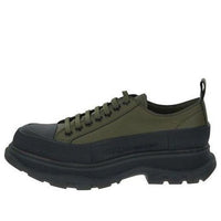 Alexander McQueen Lace-Up Sneakers 'Army Green Black' 757715WHZ6R3241