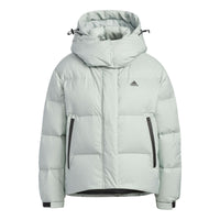 (WMNS) adidas Puffy Down Jacket 'Teal' IW0774