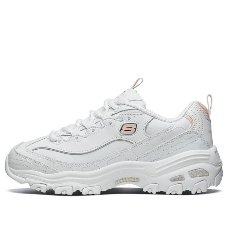 (WMNS) Skechers D'Lites GS White/Pink 11931-WPK
