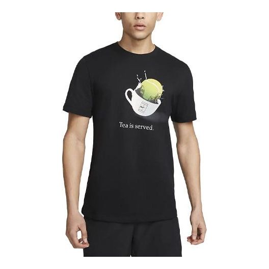 Nike Court Dri-FIT Tennis T-Shirt 'Black' FD0030-010