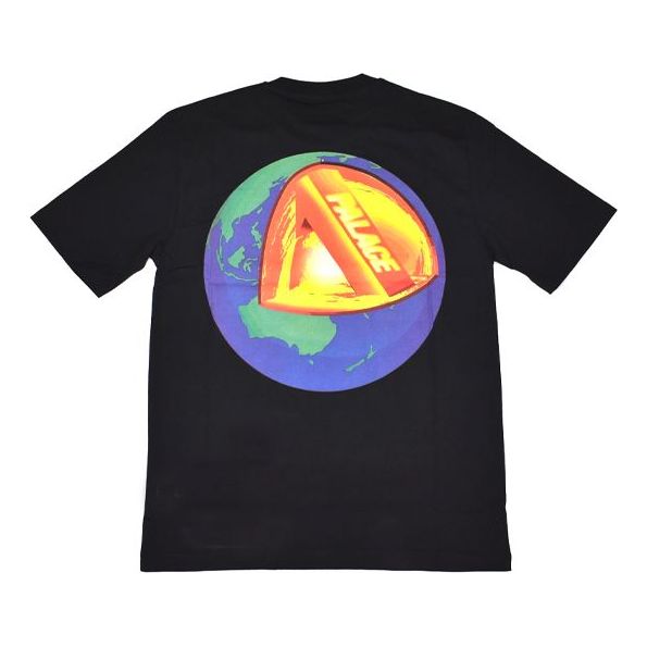 PALACE FW20 Core Tee Back Printing Round Neck Short Sleeve Unisex Black P19TS044