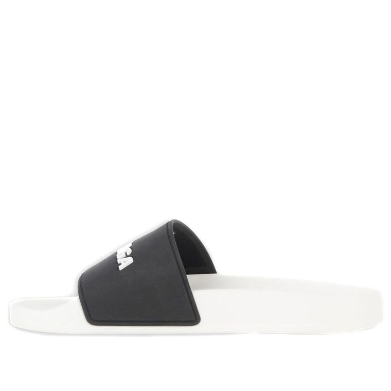 Balenciaga Pool Slides 'White Black Alternative' 565826W1S889010