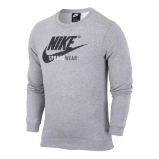 Nike Sportswear Logo Long T-Shirts 'Grey' CD8090-063