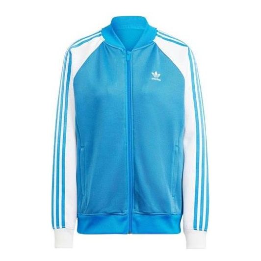 (WMNS) adidas Adicolor Classics Oversized SST Track Jacket 'Blue White' II0718