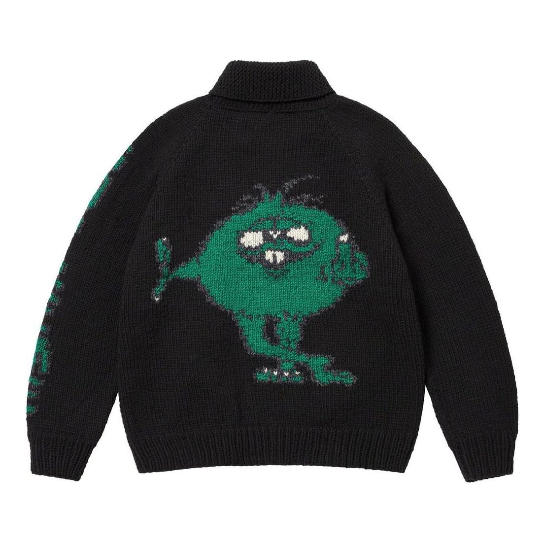 Supreme Camacho Cowichan Sweater 'Black Green' SUP-FW23-248