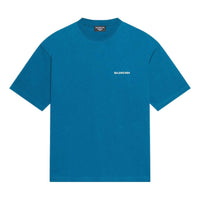 Balenciaga Logo T-Shirt Medium Fit 'Blue' 612966TLVB99567