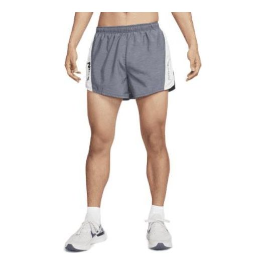 Nike Elastic Waistband Sports Colorblock Running Shorts Gray DM4802-475