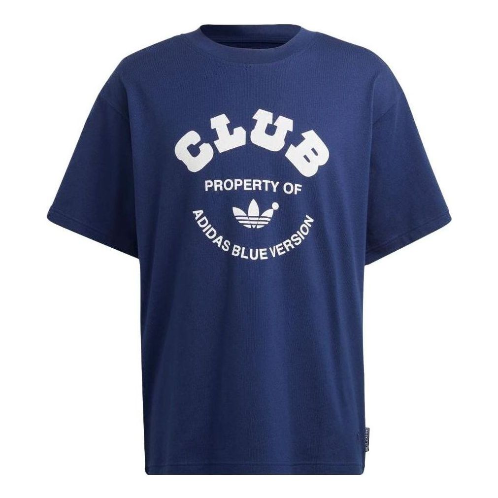 adidas Blue Version Club T-Shirt 'Blue White' IA2459