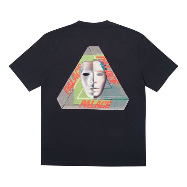 PALACE Human Face Mask Short Sleeve Unisex Black P16TS087