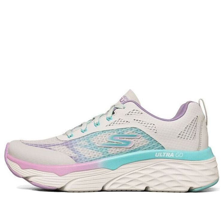 (WMNS) Skechers Max Cushioning Elite Low-Top Running Shoes Grey/Blue 128261-GYLV